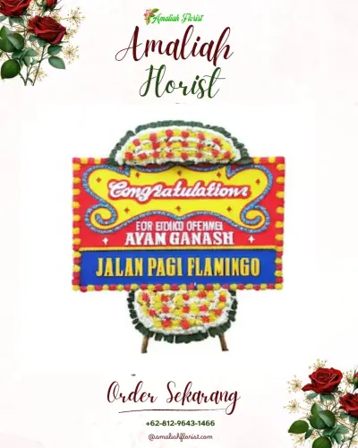 Bunga Papan Congratulation di Tidar Utara